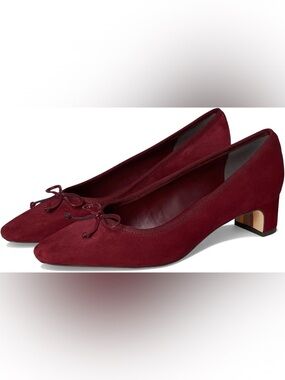 Sam Edelman Rinda Women's Burgundy Suede Pointed Toe Low Heel Flats Loafer $150